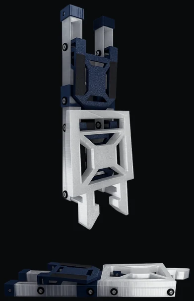 TE Racing stand folded completely flat for transport